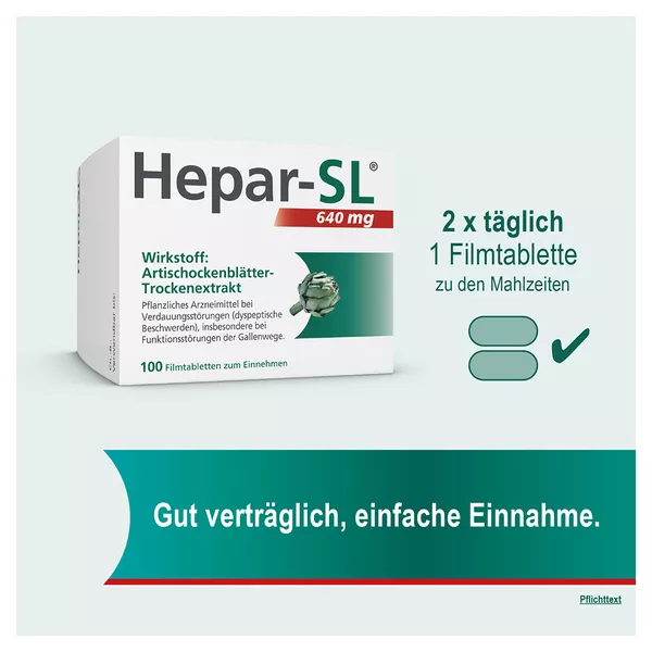 Hepar-sl 640 mg Filmtabletten 100 St