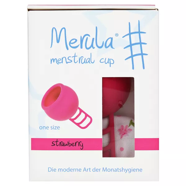Merula Menstrual Cup strawberry pink 1 St
