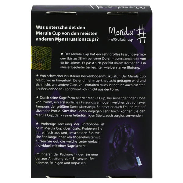 Merula Menstrual Cup midnight schwarz 1 St