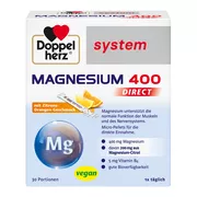 Doppelherz system Magnesium 400 Direkt mit Zitrone-Orangen-Geschmack 30 St