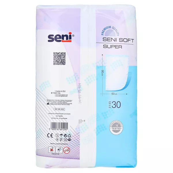SENI Soft Super Bettschutzunterlage 90x6 30 St