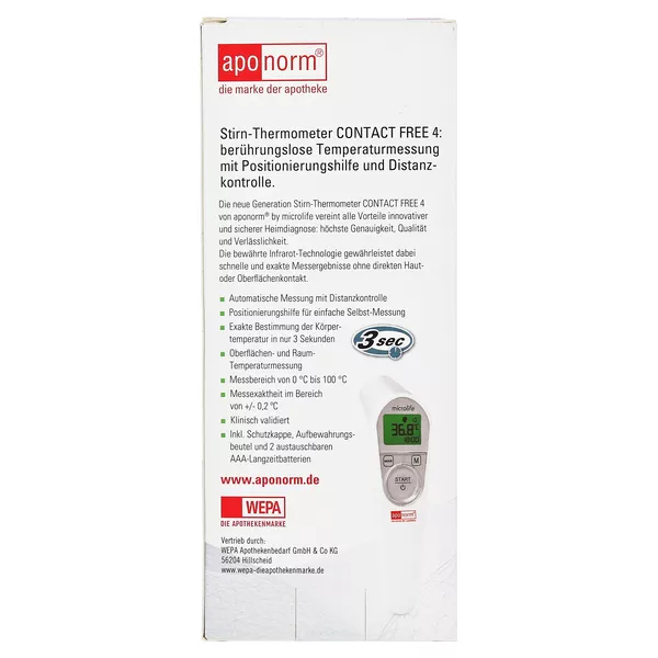 aponorm Stirnthermometer Contact Free 4 1 St