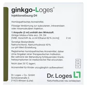 ginkgo-Loges D 4 10X2 ml