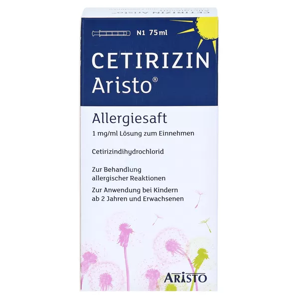 Cetirizin Aristo Allergiesaft 1 mg/ml 75 ml