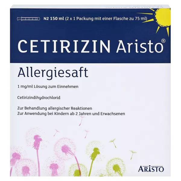 Cetirizin Aristo Allergiesaft 1 mg/ml, 150 ml