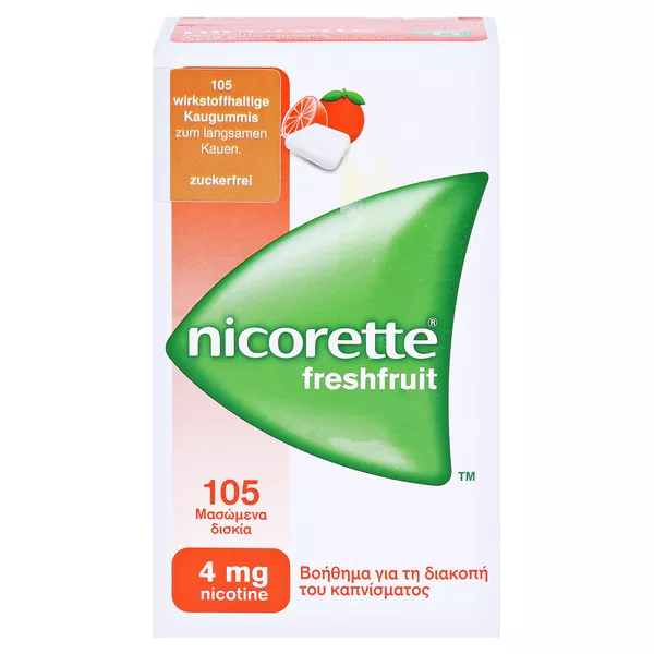 Nicorette 4 mg freshfruit Kaugummi - Reimport 105 St