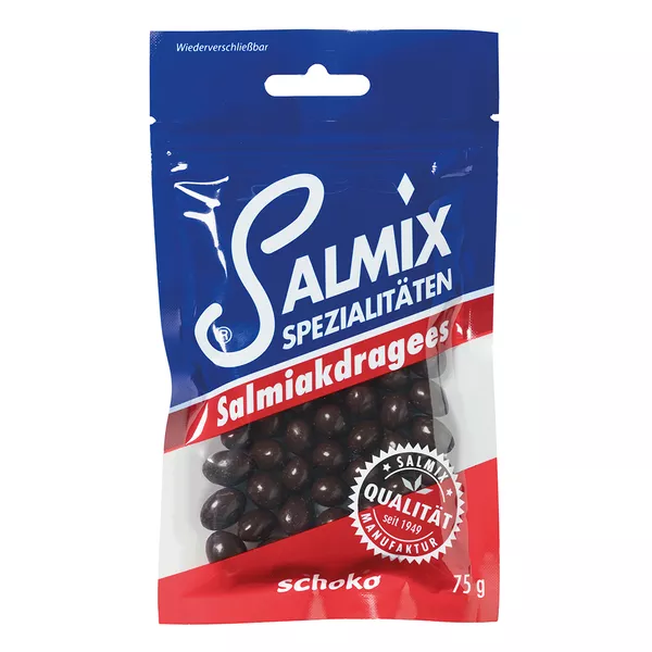 Salmix Salmiakdragees Schoko 75 g