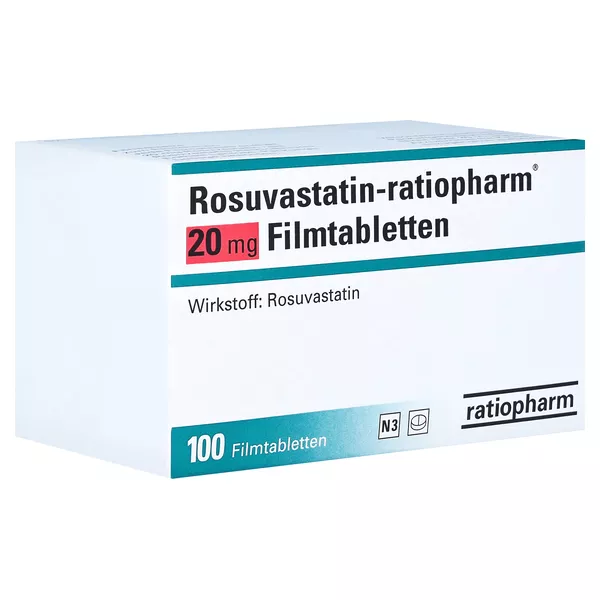 ROSUVASTATIN-ratiopharm 20 mg Filmtabletten 100 St