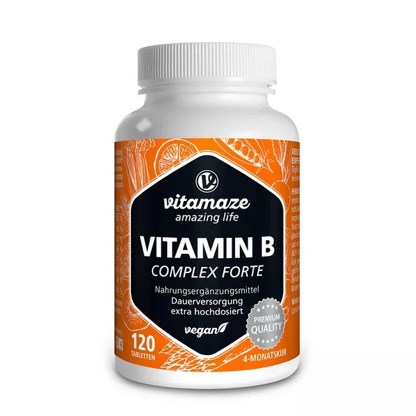 Vitamin B-Complex extra hochdosiert vegan 120 St