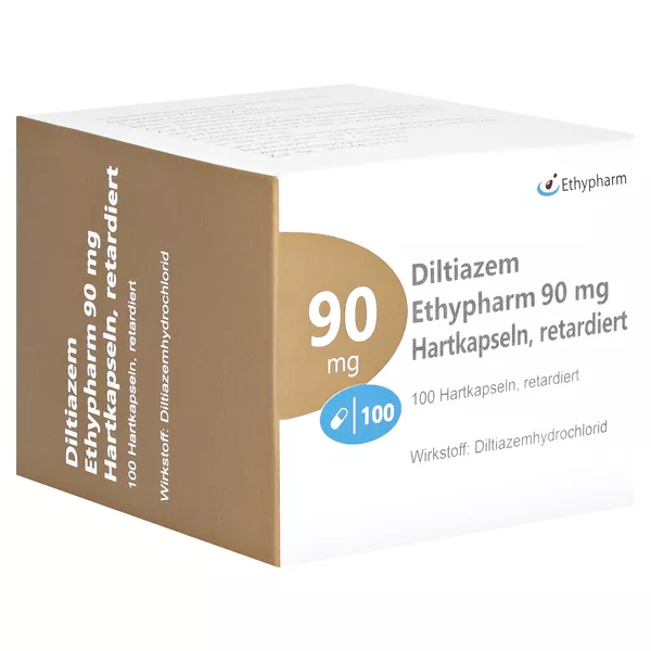DILTIAZEM Ethypharm 90 mg Hartkapseln retardiert 100 St