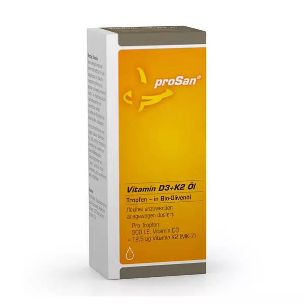 proSan Vitamin D3+K2 Öl, 20 ml
