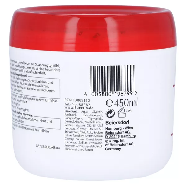 Eucerin pH5 Feuchtigkeitscreme – Intensive Pflege 450 ml