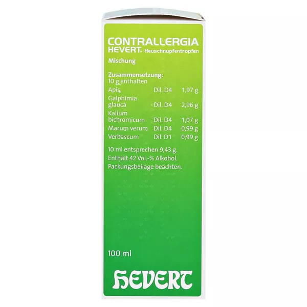 Contrallergia Hevert Heuschnupfentropfen, 100 ml