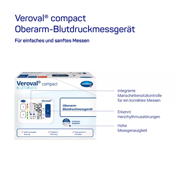 Veroval Compact Oberarm-Blutdruckmessgerät, 1 St.