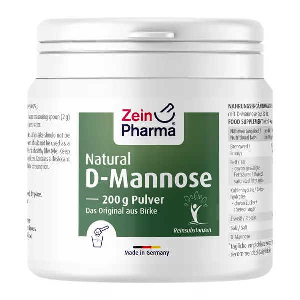 Natural D-mannose Pulver 200 g