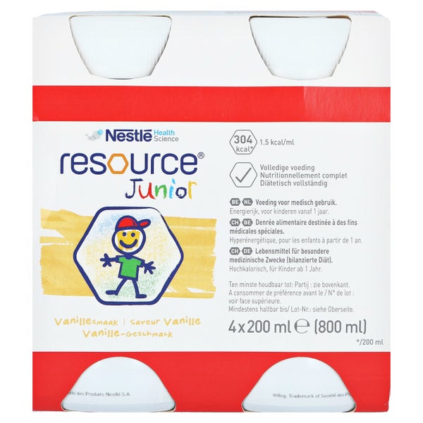 Resource Junior Vanillegeschmack 4X200 ml