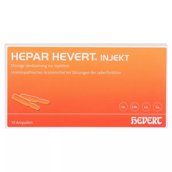 Hepar Hevert Injekt Ampullen, 10 St.