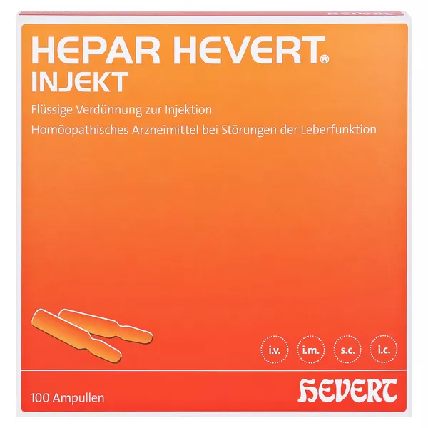 Hepar Hevert Injekt Ampullen 100X2 ml