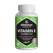 Vitamin K1+K2 Komplex hochdosiert vegan 120 St
