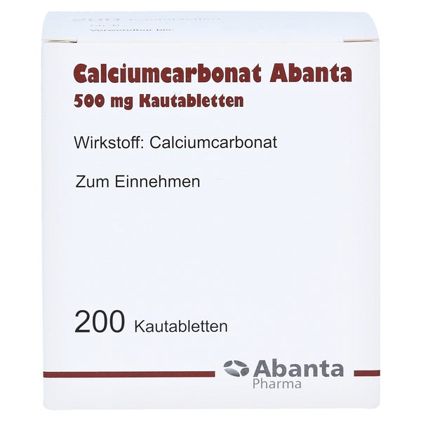 Calciumcarbonat Abanta 500 mg 200 St