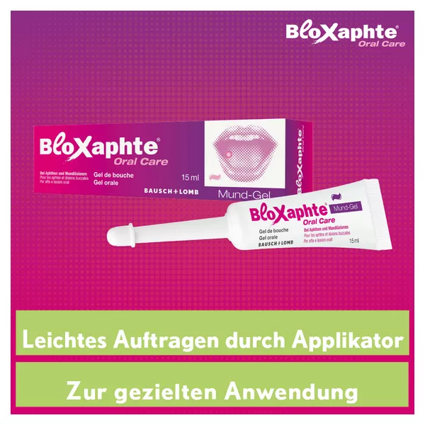 Bloxaphte Oral Care Mundgel bei Aphthen und Verletzungen im Mund 15 ml