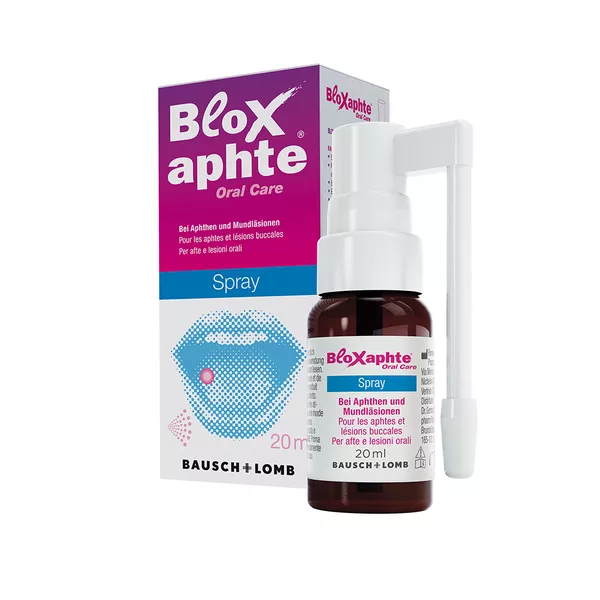 Bloxaphte Oral Care Mundspray bei Aphthen und Verletzungen im Mund 20 ml