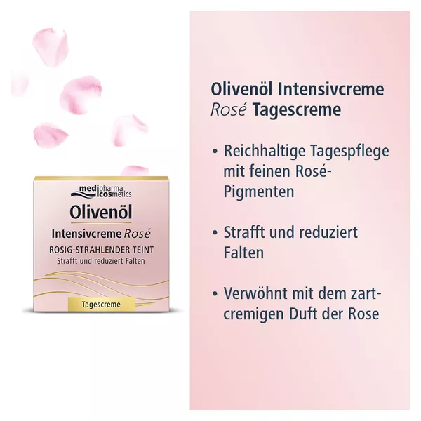medipharma cosmetics Olivenöl Intensivcreme Rosé Tagescreme 50 ml