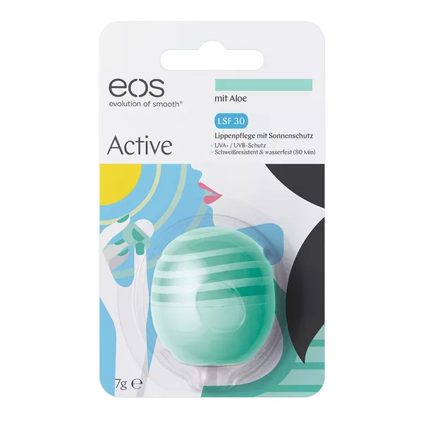 EOS Active Lippenpflege mit Aloe LSF 30 7 g