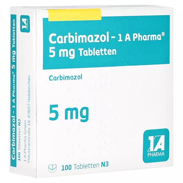 Carbimazol-1a Pharma 5 mg Tabletten 100 St