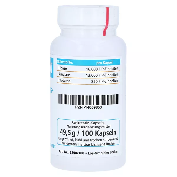 Lipazym Magensaftresistente Kapseln, 100 St.