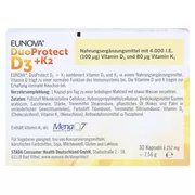 EUNOVA DuoProtect Vitamin D3+K2 4000IE/80UG 30 St
