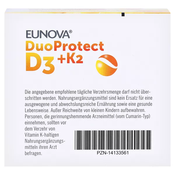 EUNOVA DuoProtect Vitamin D3+K2 4000IE/80UG 90 St
