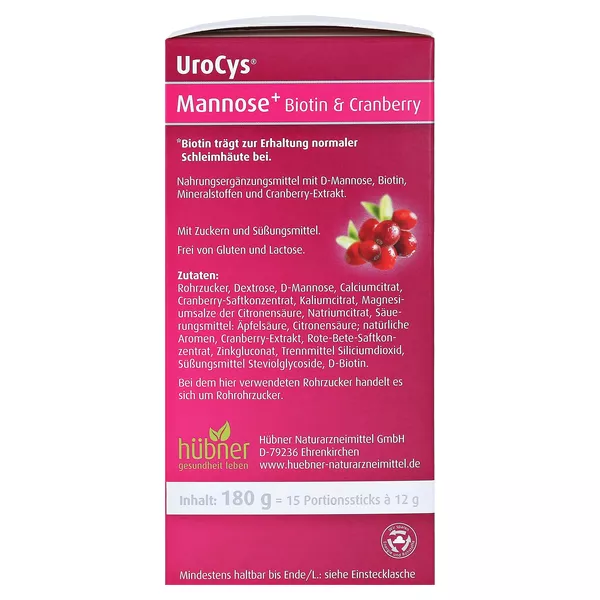 Urocys Mannose+ Sticks 15 St