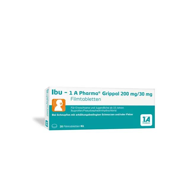 Ibu - 1 A Pharma Grippal 200 mg/30 mg Filmtabletten 20 St