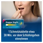 Hoggar Night 25 mg Doxylamin Schlaf-Schmelztabletten 20 St