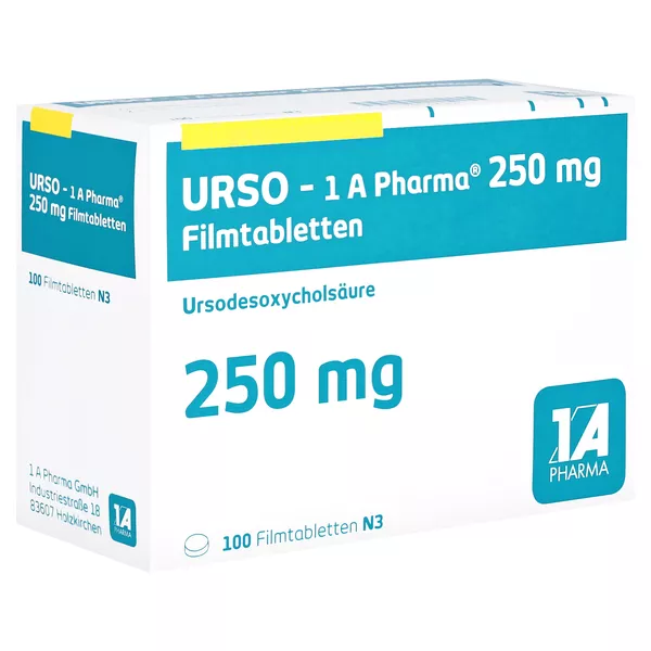 Urso-1a Pharma 250 mg Filmtabletten 100 St