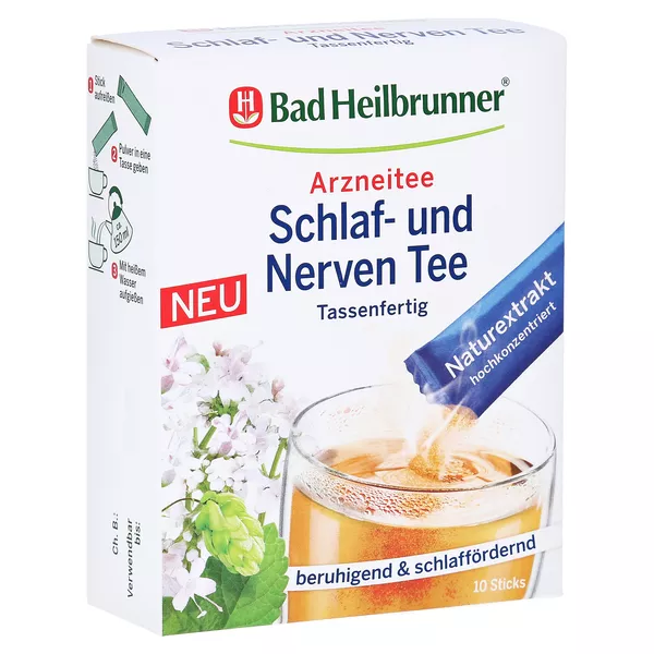 BAD Heilbrunner Schlaf- und Nerventee tassenfertig 10X1,0 g