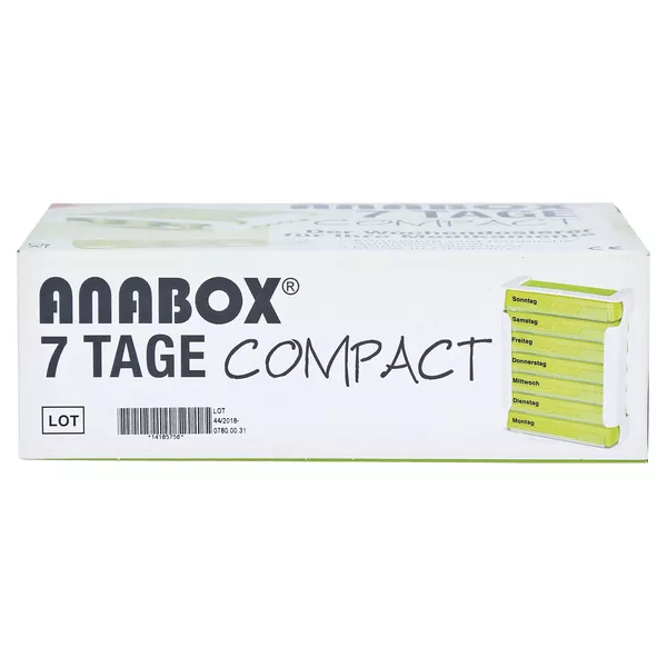 Anabox 7 Tage Compact grün/weiß 1 St