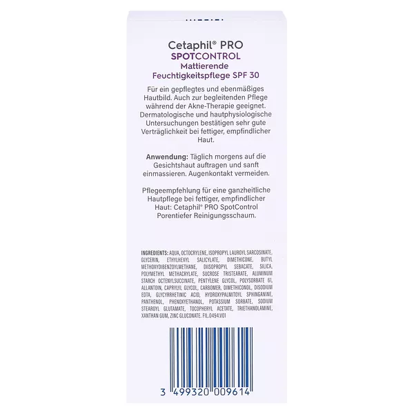 Cetaphil PRO SpotControl Mattierende Feuchtigkeitspflege LSF 30 120 ml