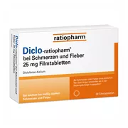 Diclo-ratiopharm bei Schmerzen u. Fieber 20 St