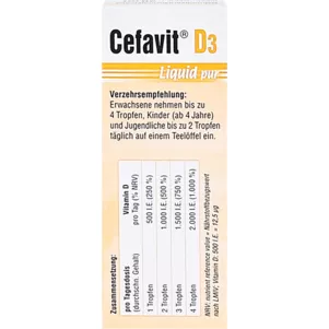 Cefavit D3 Liquid pur Tropfen zum Einneh 20 ml