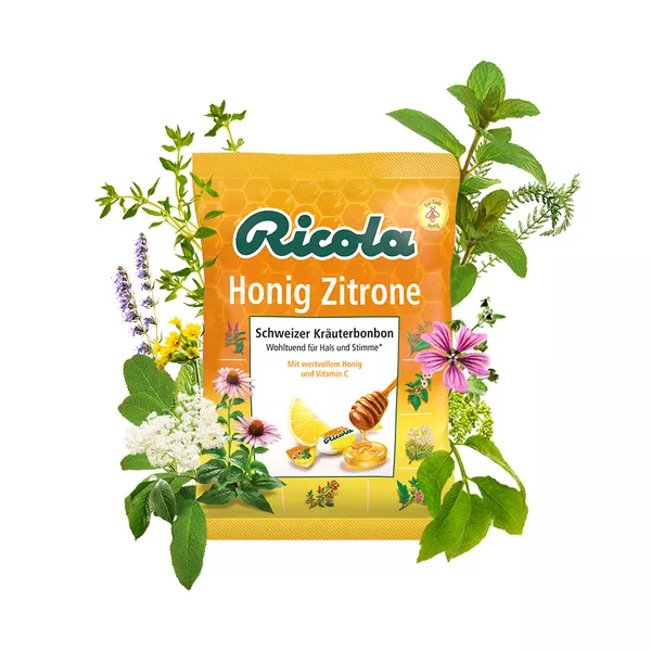 Ricola Honig Zitrone mit Zucker 75 g