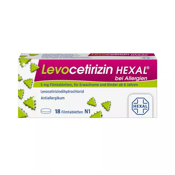 Levocetirizin Hexal bei Allergien 5 mg F