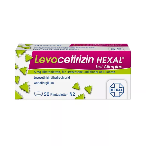 Levocetirizin Hexal bei Allergien 5 mg F