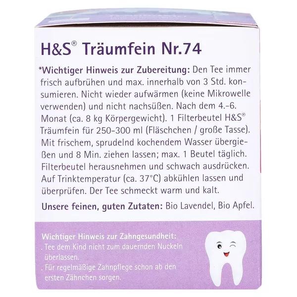 H&S Träumfein Bio 20X1,2 g