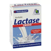 Produktabbildung: Lactase 28.000 FCC Tabletten im Spender