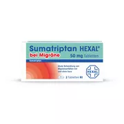 Sumatriptan Hexal bei Migräne 50 mg Tabl 2 St
