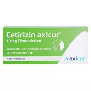 Cetirizin axicur 10 mg 20 St