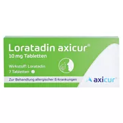 Loratadin axicur 10 mg 7 St
