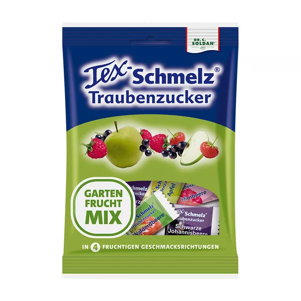 Tex-Schmelz Traubenzucker Gartenfrucht-Mix